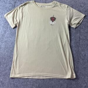 RGSTR Shirt Mens Medium Beige Liberty Or Nothing Tiger Graphic Tee Tokyo Japan